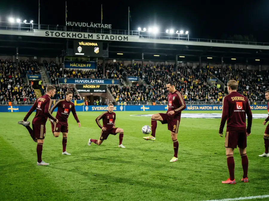 Portugals landslag under en kvalmatch inför VM 2026