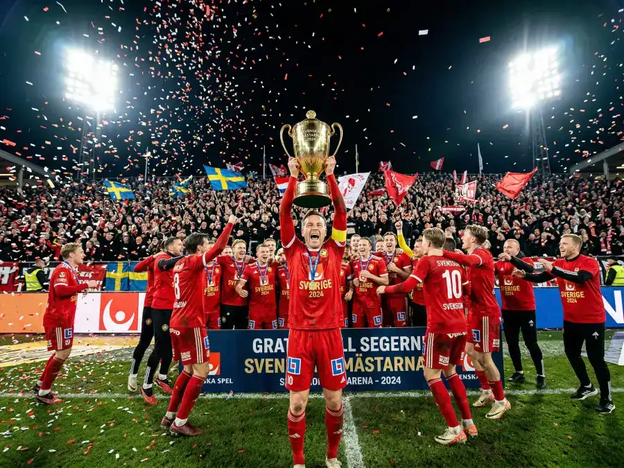 Spaniens landslag firar EM-guldet 2024 i Berlin
