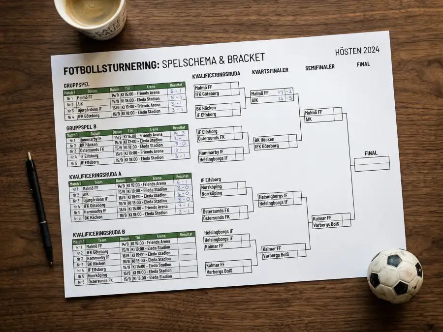Komplett matchschema för VM 2026 i svensk tid